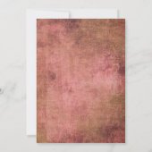 Rustikales Rosa und Burlap sind Save the Date Vint (Rückseite)