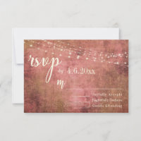 Rustikales Rosa und Burlap Vintag mit Licht, UAWG