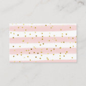 Rustikales Rosa und Weißkürbis-Windelwölkchen Begleitkarte (Rückseite)