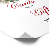 Rustikales Rosé-Burgunder-Karten-und-Geschenke-Sch Poster (Ecke)