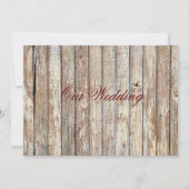 Rustikales Rosengürtel Turquoise Burlap Wedding rp Einladung (Rückseite)