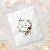 Rustikales Rosenrot Rosen Brautparty Geschenktütchen (Ausgeschnitten)