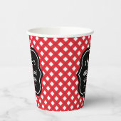 Rustikales Rot Ich mache GRILLEN Custom Wedding Mo Pappbecher (Links)