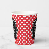 Rustikales Rot Ich mache GRILLEN Custom Wedding Mo Pappbecher (Rechts)