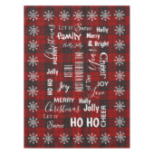 Rustikales Rot Kariert schönste Zeit des Jahres Tischdecke (Vorderseite)