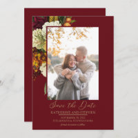 Rustikales Rot | Orange Floral Bouquet Foto