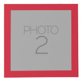 Rustikales Rot-Schwarz-Buffalo-Kariertes Muster Mo Würfel (Rechts)