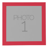 Rustikales Rot-Schwarz-Buffalo-Kariertes Muster Mo Würfel (Vorderseite)