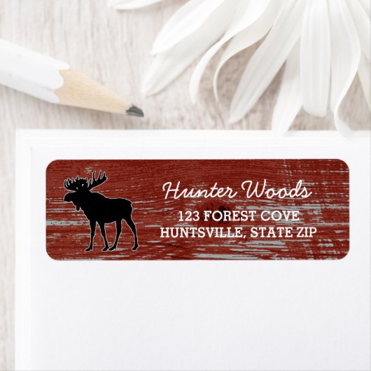 Rustikales Rotbarnholzkörnchen | Many Moose Wildli (Insitu)