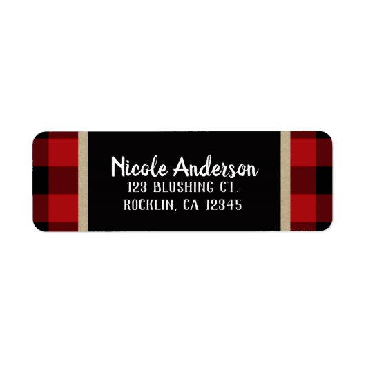 Rustikales Rotes Buffalo Kariert Moderne (Vorne)