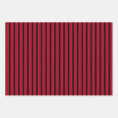 Rustikales Rotes Buffalo Kariert Polka Dots Streif Geschenkpapier Set (Vorderseite 3)