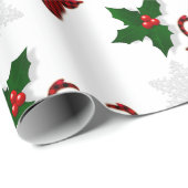 Rustikales Rotes Buffalo Karierte Hirschschschneef Geschenkpapier (Rolleneckpunkt)