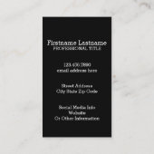 Rustikales rotes Buffalo Kariertes Muster Monogram Visitenkarte (Rückseite)