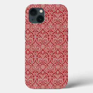 Rustikales rotes Damaskusmuster Vintag antike Case-Mate iPhone Hülle