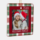 Rustikales Rotes Foto Buffalo Karierte Einrichtung Keramikornament (Rechts)