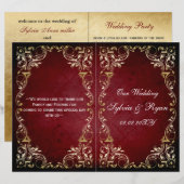 Rustikales, rotes Goldmedaille (Vorne/Hinten)