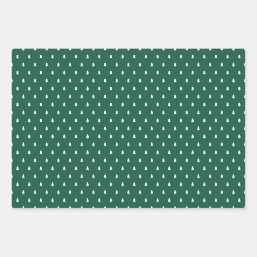 Rustikales Rotes Grün Schwarzes Kariert Frohe Weih Geschenkpapier Set (Vorderseite 3)