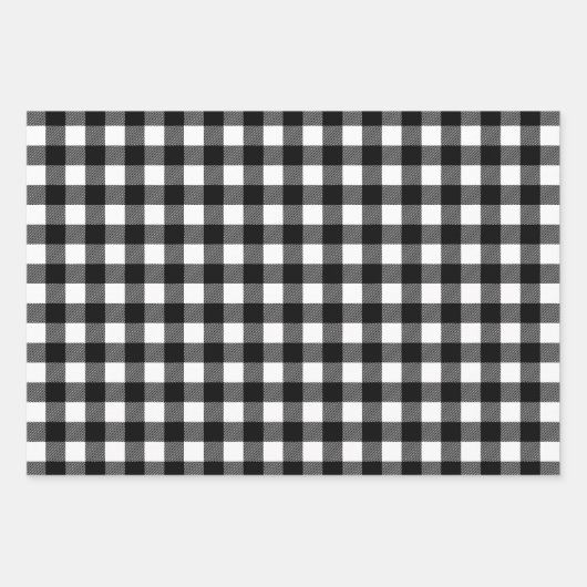 Rustikales Rotes Grün und Schwarzes Buffalo Karier Geschenkpapier Set (Vorderseite 2)