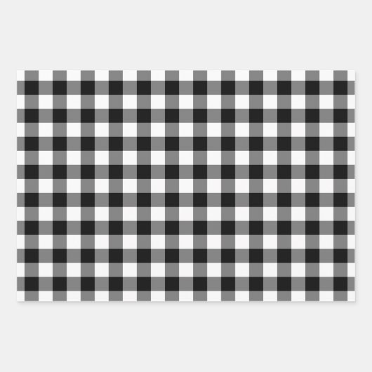 Rustikales Rotes Grün und Schwarzes Buffalo Karier Geschenkpapier Set (Vorderseite 2)