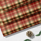 Rustikales rotes grünes braunes männliches Geschen Geschenkpapier