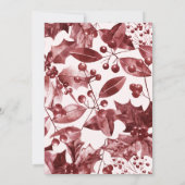 Rustikales Rotes Heiligtum mit Foto Weihnachtsfeie Einladung (Rückseite)