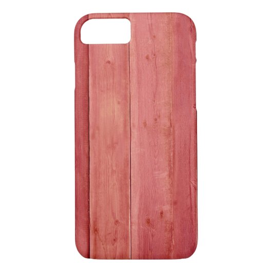Rustikales Rotes Holz schön Case-Mate iPhone Hülle (Rückseite)