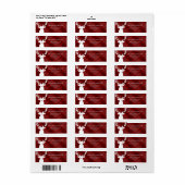 Rustikales Rotes Kariert | Rentieradressen (Vorne)