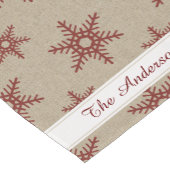 Rustikales rotes kurzer tischläufer (Ecke)