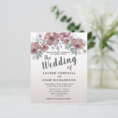 Rustikales Rotes Orange Einladung (Stehend Vorderseite)