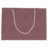 Rustikales rotes Parkettmuster Große Geschenktasch Geschenktüte (Rückseite)