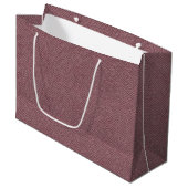 Rustikales rotes Parkettmuster Große Geschenktasch Geschenktüte (Vorderseite Schrägansicht)