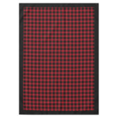 Rustikales Rotes Tablett Zeitloser Karierter Akzen Tischdecke (Vorderseite)
