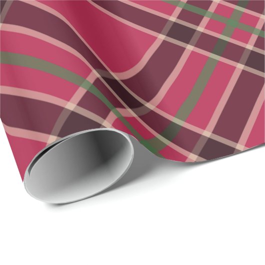 Rustikales Rotes Urlaubspapier Geschenkpapier (Rolleneckpunkt)