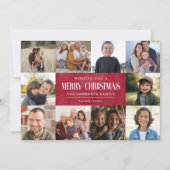 Rustikales Rotes Winter Weihnachten 10 Fotos Colla (Vorderseite)