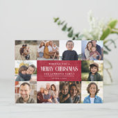 Rustikales Rotes Winter Weihnachten 10 Fotos Colla (Stehend Vorderseite)