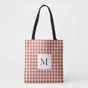 Rustikales Rotkariertes modernes Weihnachten Tasche
