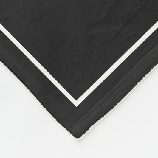 Rustikales Rotwild-Geweih-Monogramm-Schwarzes Fleecedecke (Ecke)