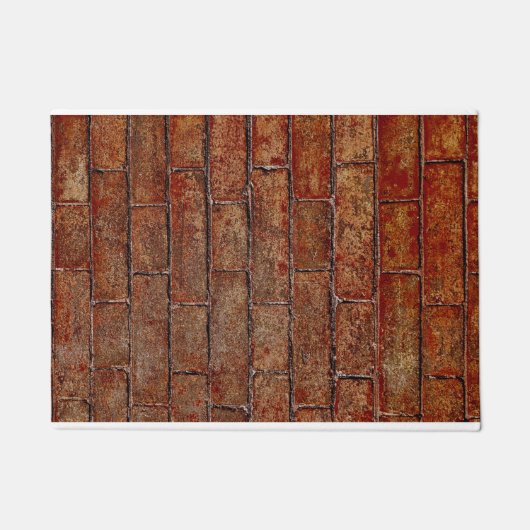 Rustikales Rotziegelmatte Fußmatte (Vorderseite)