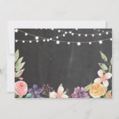 Rustikales Ruhestand-Party Raufreißhalle Blumenkoh Einladung (Rückseite)