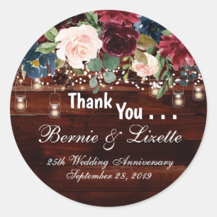 Rustikales Runder Aufkleber