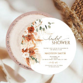 Rustikales Rundholz-Brautparty Einladung