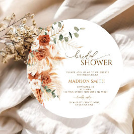 Rustikales Rundholz-Brautparty Einladung