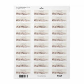 Rustikales Rust Brown Winery Mountain Sketch Adres (Vorne)