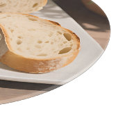 Rustikales Sauerteigbrot Olivenöl Schneidebrett (Ecke)