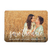 Rustikales Save the Date Foto Magnet (Horizontal)