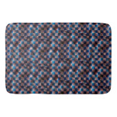 Rustikales Schach in Form von Kratzern Badematte (Vorderseite)