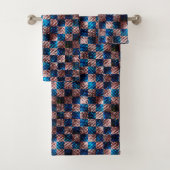 Rustikales Schach in Form von Kratzern Badhandtuch Set (Insitu)