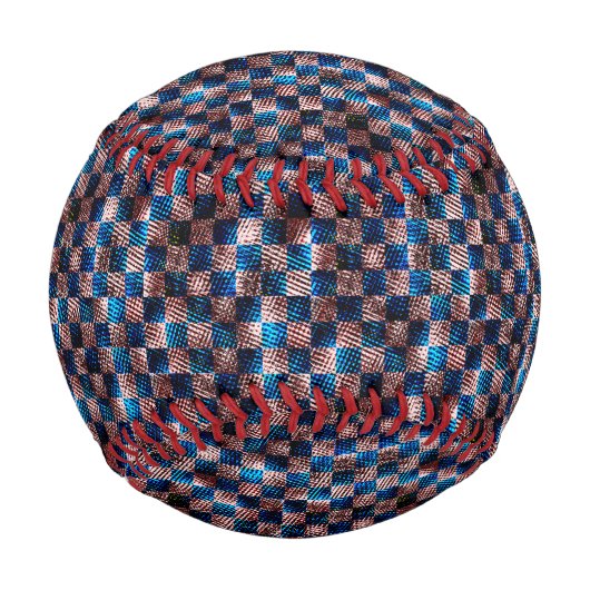 Rustikales Schach in Form von Kratzern Baseball (Vorderseite)