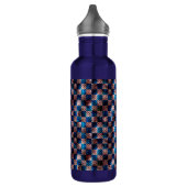 Rustikales Schach in Form von Kratzern Edelstahlflasche (Links)