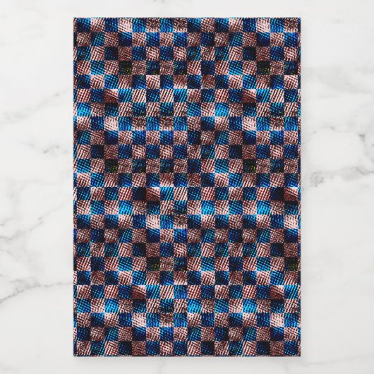 Rustikales Schach in Form von Kratzern Weinetikett (Einzelnes Label)